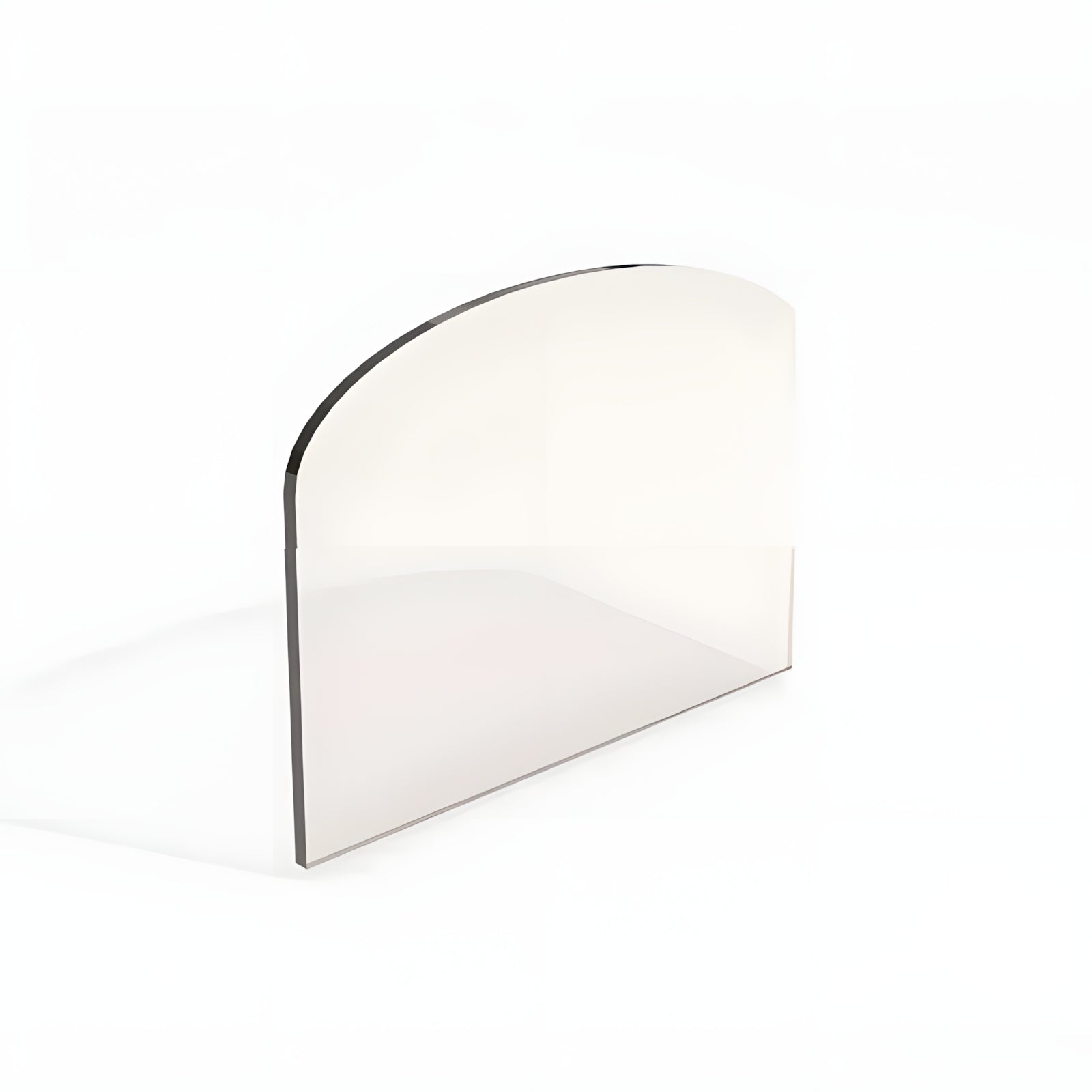 Ceramic Replacement Glass for Alaska Kodiak Wood Stove Arch-Top Glass - 13 1/16" x 9 1/4" Arched