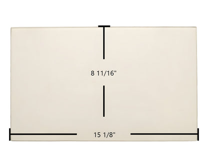 Ceramic Replacement Glass for American Energy Magnum 6500, Magnum 7500, Country Side, Queen Anne Glass - 15 1/8" x 8 11/16"