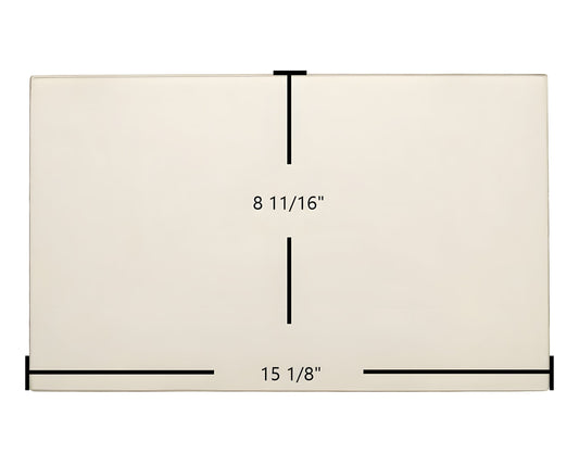 Ceramic Replacement Glass for American Energy Magnum 6500, Magnum 7500, Country Side, Queen Anne Glass - 15 1/8" x 8 11/16"