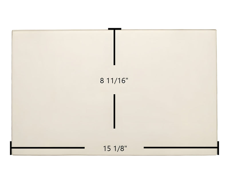 Ceramic Replacement Glass for American Energy Magnum 6500, Magnum 7500, Country Side, Queen Anne Glass - 15 1/8" x 8 11/16"
