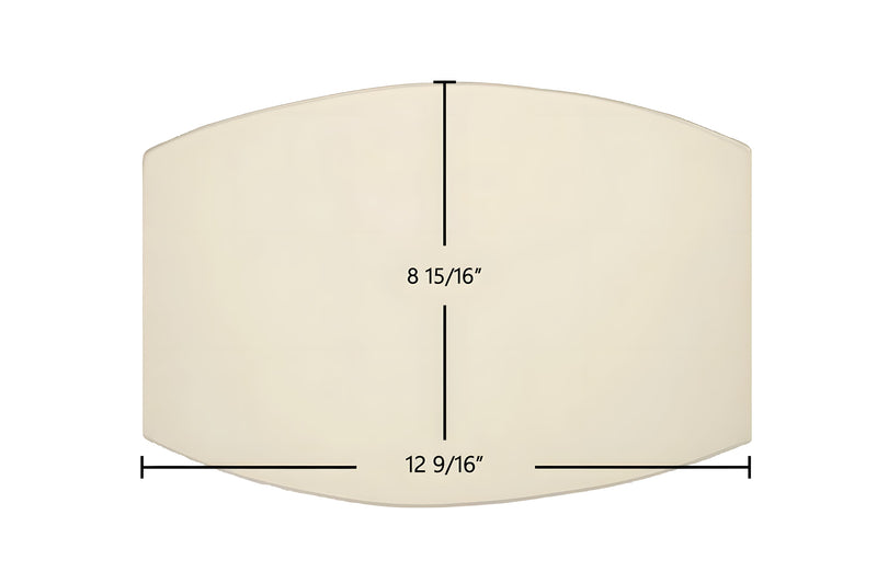 Ceramic Replacement Glass for American Energy Magnum Baby, Essex, T40, Winchester Glass - 12 9/16" x 8 15/16" Arched