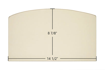 Ceramic Replacement Glass for American Harvest 6039, 6041, 2000, 2500, 3000, APCI1406 Archtop Glass - 14 1/2" x 8 7/8" Archtop