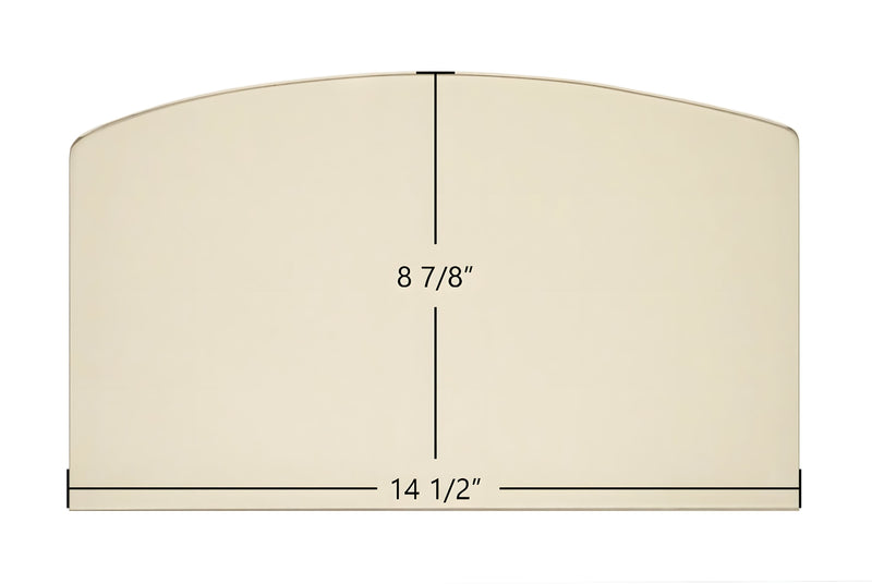 Ceramic Replacement Glass for American Harvest 6039, 6041, 2000, 2500, 3000, APCI1406 Archtop Glass - 14 1/2" x 8 7/8" Archtop