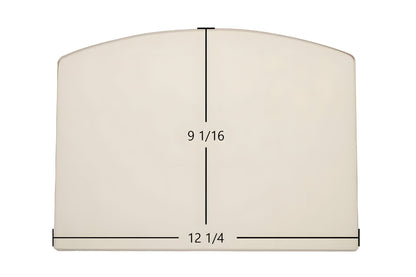 Ceramic Replacement Glass for American Harvest Multi-Fuel Furnace 6100, 6500 Archtop - 12 1/4" x 9 1/16" Archtop