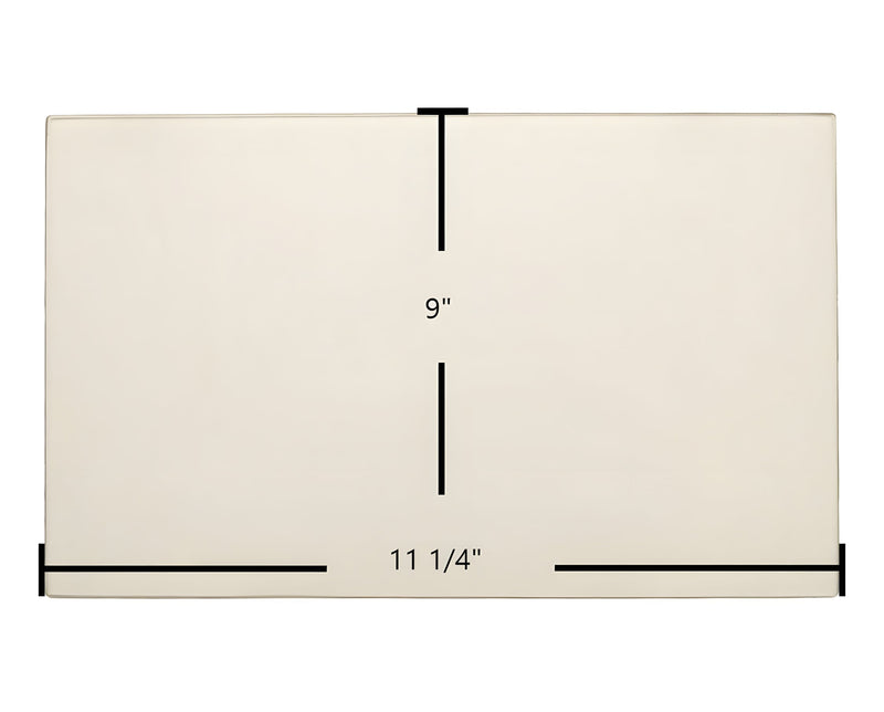 Ceramic Replacement Glass for Appalachian 32-BW-1988, 37, 36 BW (New) Center Ceramic Glass | 11 1/4" x 9" | Part #0610-8019 - 11 1/4" x 9"