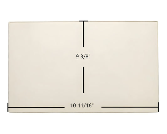 Ceramic Replacement Glass for Appalachian 36-BW (Old) Center Replacement Ceramic Glass |10 11/16" x 9 3/8" | Part #0610-8019B - 10 11/16" x 9 3/8"