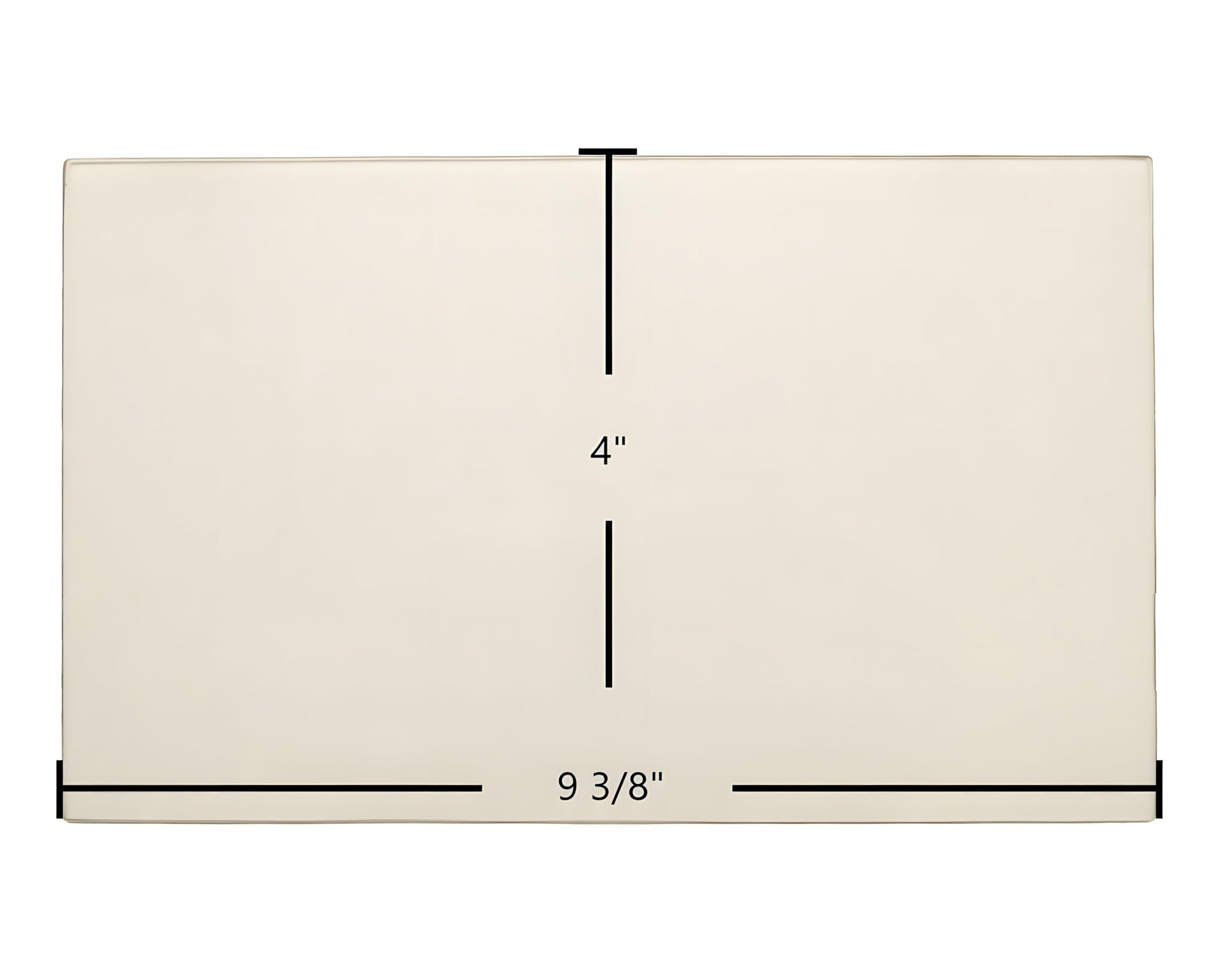 Ceramic Replacement Glass for Appalachian 52 Bay Side Ceramic Glass | 9 3/8" x 4" | Part #0610-4093 - 9 3/8" x 4"