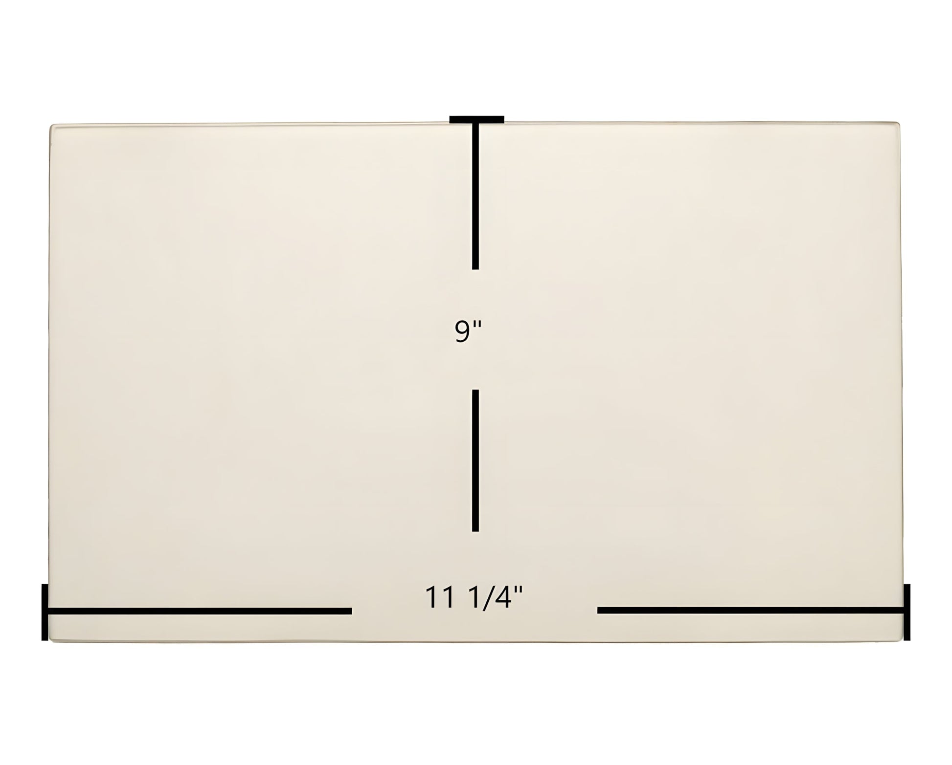 Ceramic Replacement Glass for Appalachian Gemini XL, 30 CD, 4N1XL, 52 Bay Center Ceramic Glass | 11 1/4" x 9" | Part #0610-8175 - 11 1/4" x 9"