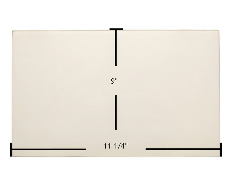 Ceramic Replacement Glass for Appalachian Gemini XL, 30 CD, 4N1XL, 52 Bay Center Ceramic Glass | 11 1/4" x 9" | Part #0610-8175 - 11 1/4" x 9"