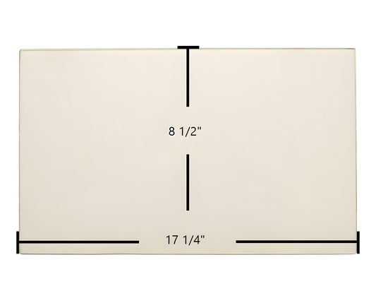 Ceramic Replacement Glass for Appalachian Gemini XLB 30CD, 4N1XL, 52 Bay Replacement Ceramic Glass | 17 1/4" x 8 1/2" | Part #0610-8175-2 - 17 1/4" x 8 1/2"