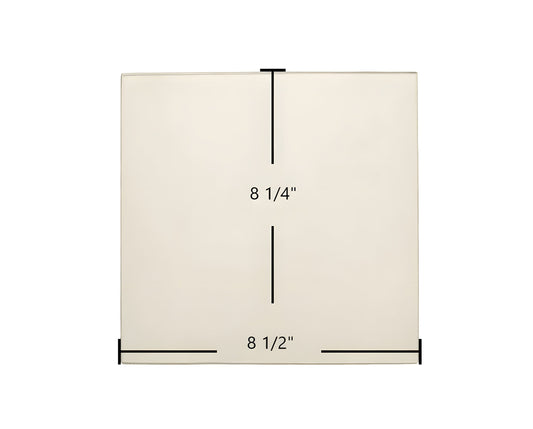 Ceramic Replacement Glass for Appalachian Gemini XLB, 32 XLB Replacement Ceramic Glass | 8 1/2" x 8 1/4" | Part #0610-8012-7GA32C - 8 1/2" x 8 1/4"