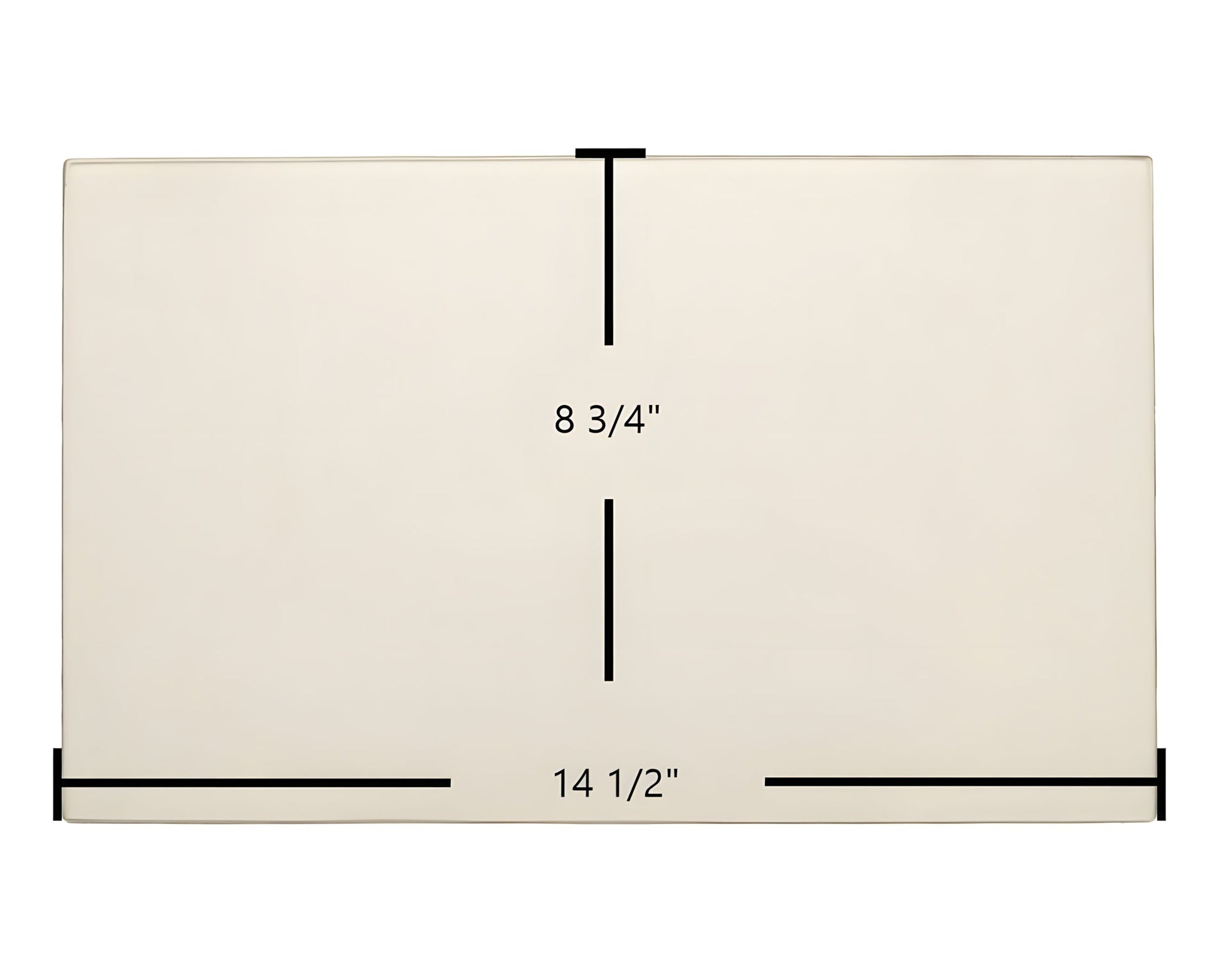 Ceramic Replacement Glass for Archgard 1600, Chalet 1600 - 14 1/2" x 8 3/4" Arched