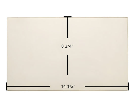 Ceramic Replacement Glass for Archgard 1600, Chalet 1600 - 14 1/2" x 8 3/4" Arched