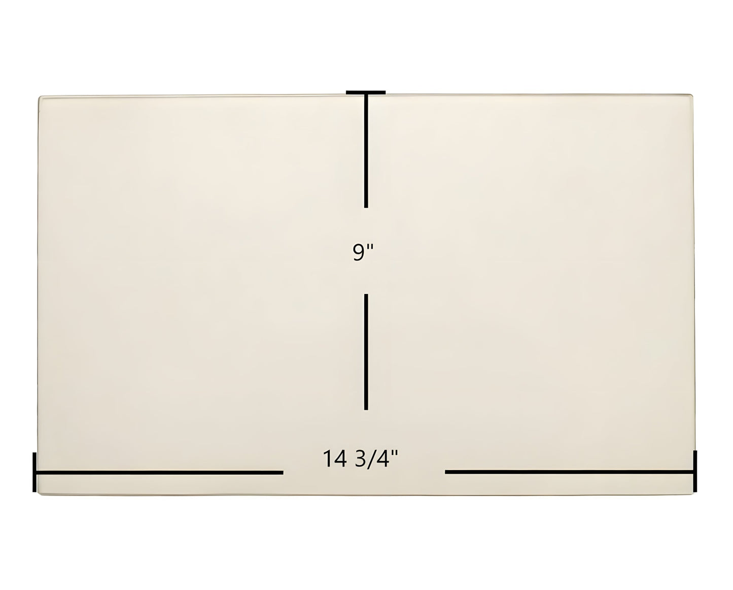 Ceramic Replacement Glass for Archgard 1800, Chalet 1800 - 14 3/4" x 9" Arched