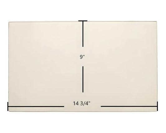 Ceramic Replacement Glass for Archgard 1800, Chalet 1800 - 14 3/4" x 9" Arched