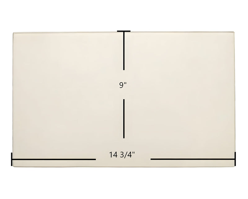 Ceramic Replacement Glass for Archgard 1800, Chalet 1800 - 14 3/4" x 9" Arched