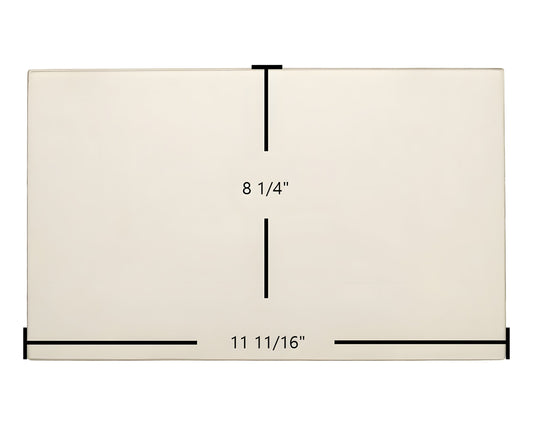 Ceramic Replacement Glass for Arrow 1600, 1800 - 11 11/16" x 8 1/4"