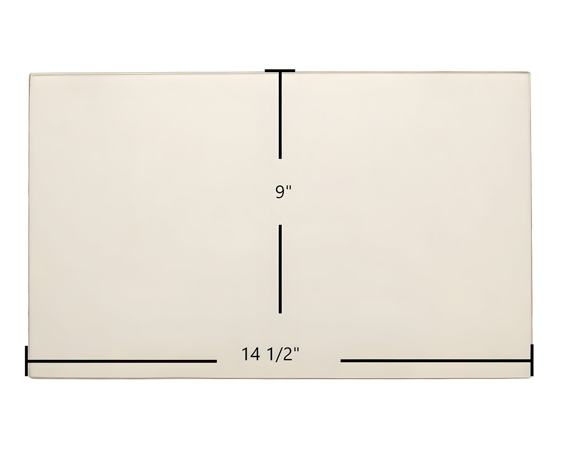 Ceramic Replacement Glass for Ashley AC2000, AWC31, US Stove 2200I Door Glass Replacement - 14 1/2" x 9"