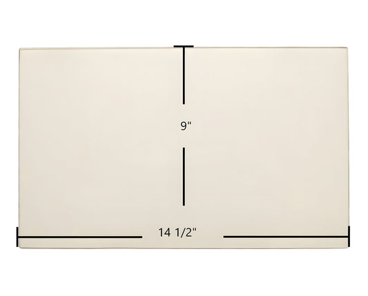 Ceramic Replacement Glass for Ashley AC2000, AWC31, US Stove 2200I Door Glass Replacement - 14 1/2" x 9"