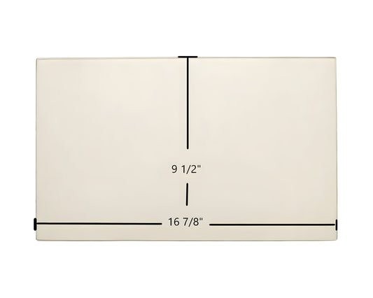 Ceramic Replacement Glass for Ashley AFS241 Replacement Ceramic Glass | 16 7/8" x 9 1/2" | Part #053350 - 16 7/8" x 9 1/2"