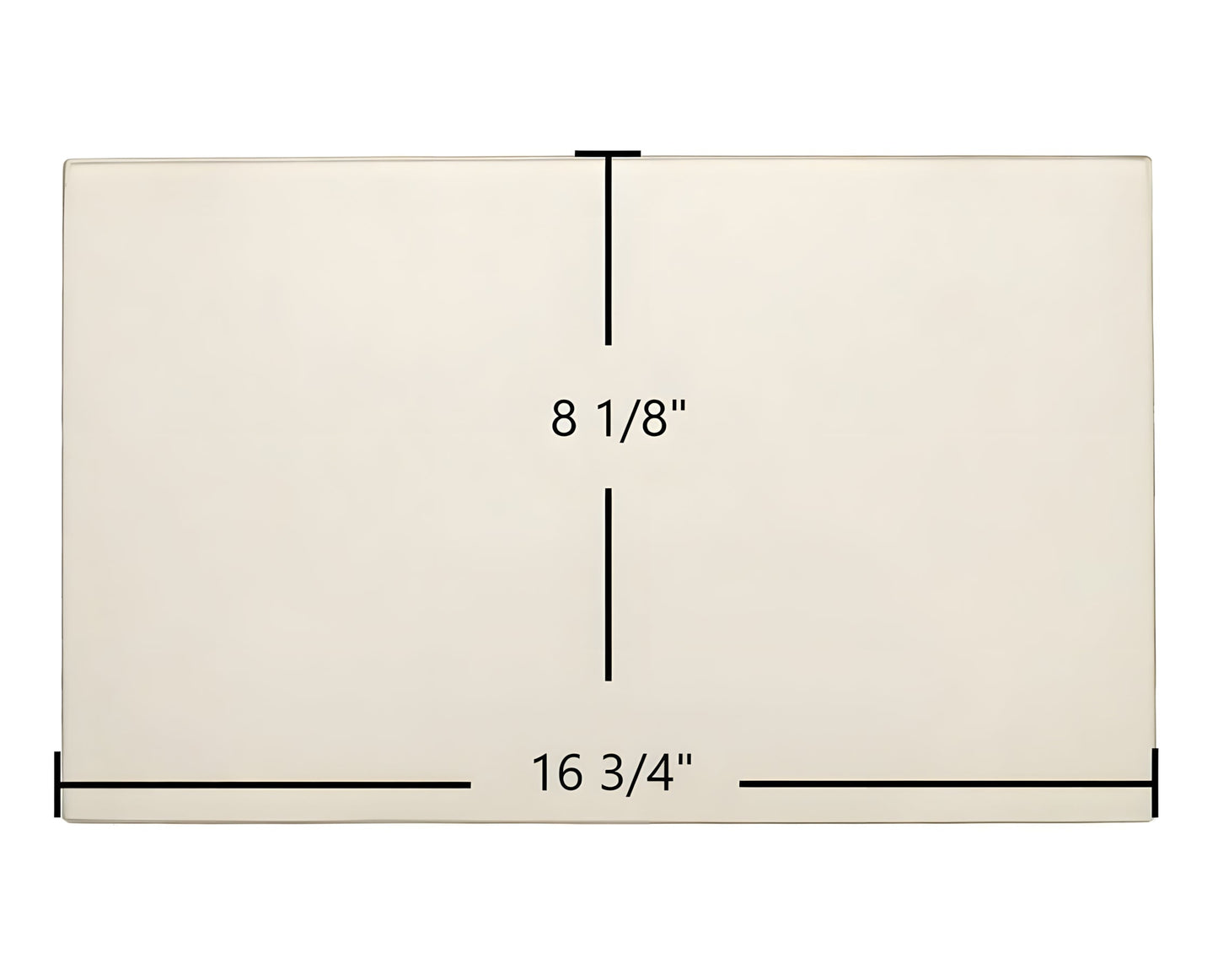 Ceramic Replacement Glass for Ashley AHI1 Door Glass Replacement - 16 3/4" x 8 1/8"