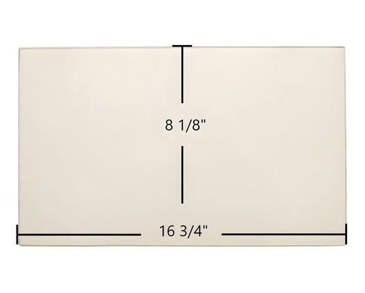 Ceramic Replacement Glass for Ashley AHI1 Door Glass Replacement - 16 3/4" x 8 1/8"
