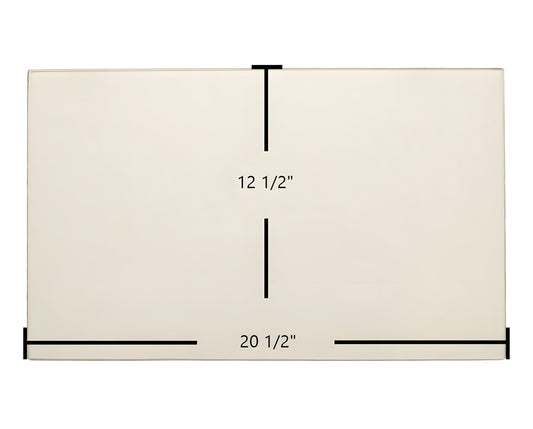 Ceramic Replacement Glass for Ashley AHSDI, APS1, APS1C Door Glass Replacement - 20 1/2" x 12 1/2"