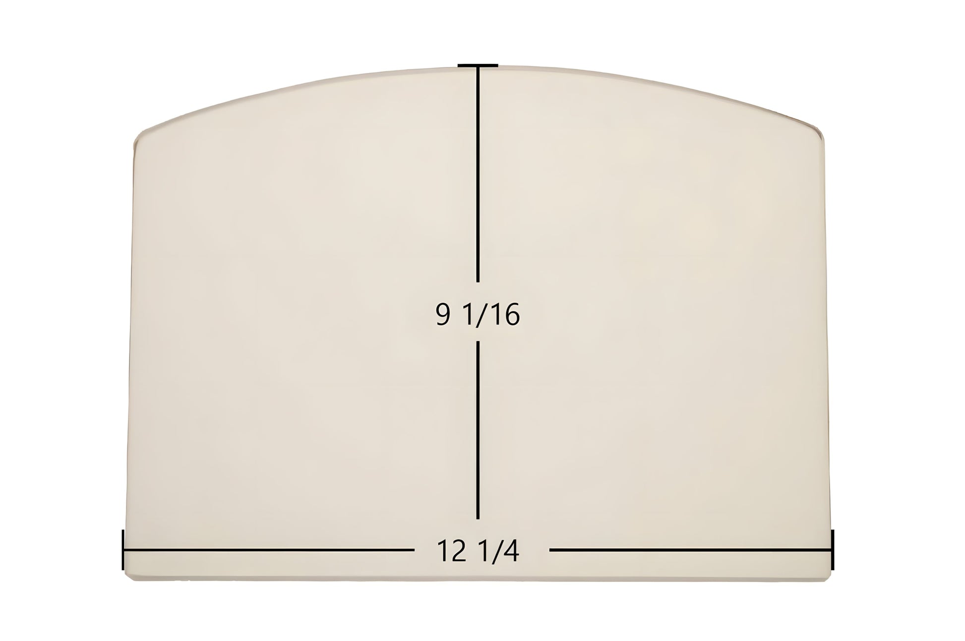 Ceramic Replacement Glass for Ashley AP130 Glass Replacement - 12 1/4" x 9 1/16" Archtop