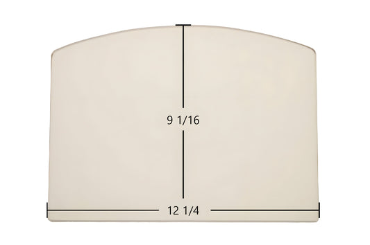 Ceramic Replacement Glass for Ashley AP130 Glass Replacement - 12 1/4" x 9 1/16" Archtop