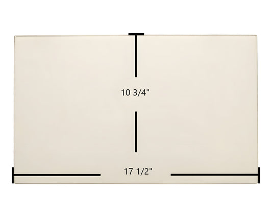 Ceramic Replacement Glass for Ashley AP2000FS, AP2000, AP2000I Center Glass Replacement - 10 3/4" x 17 1/2"