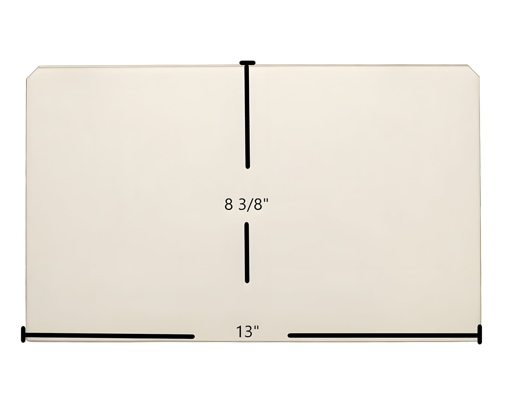 Ceramic Replacement Glass for Ashley AP5770, AP5770I Glass Replacement - 13" x 8 3/8"