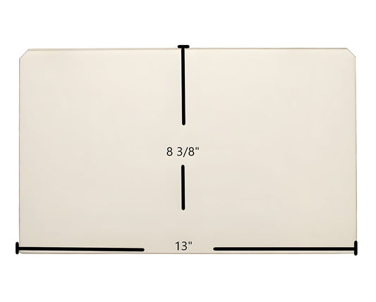 Ceramic Replacement Glass for Ashley AP5770, AP5770I Glass Replacement - 13" x 8 3/8"