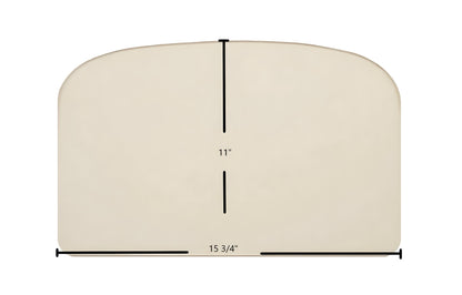 Ceramic Replacement Glass for Ashley AWC21 Door Glass Replacement - 15 3/4" x 11" Archtop