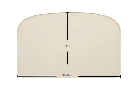 Ceramic Replacement Glass for Ashley AWC21 Door Glass Replacement - 15 3/4" x 11" Archtop