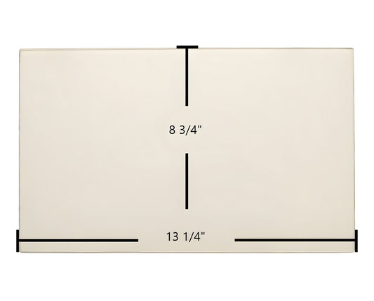 Ceramic Replacement Glass for Ashley Door Glass Replacement - 13 1/4" x 8 3/4"