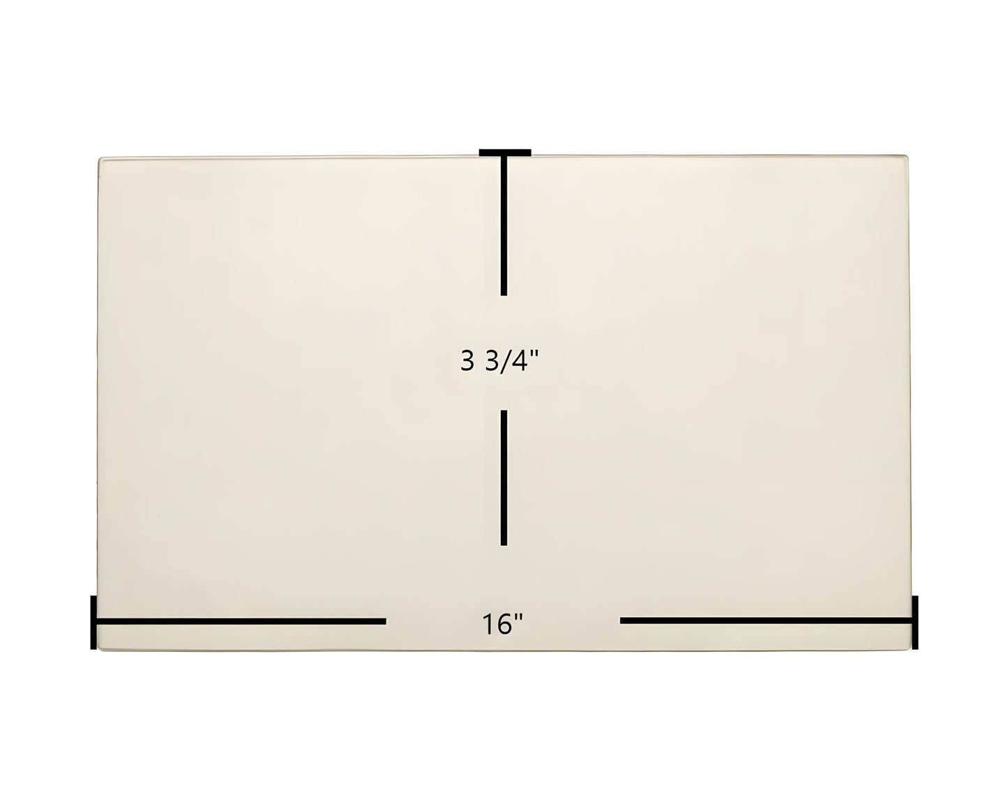 Ceramic Replacement Glass for Aurora 7GASDN-ND Door Glass Replacement - 16" x 3 3/4"