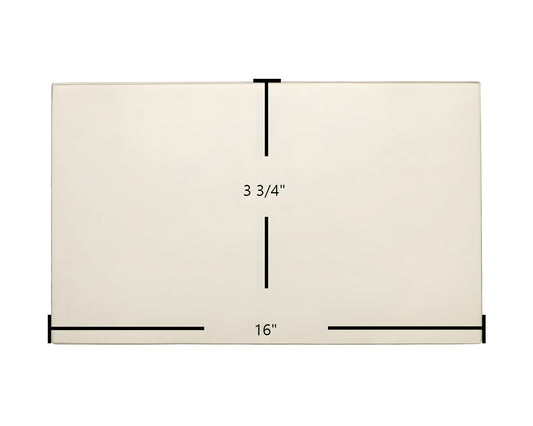 Ceramic Replacement Glass for Aurora 7GASDN-ND Door Glass Replacement - 16" x 3 3/4"