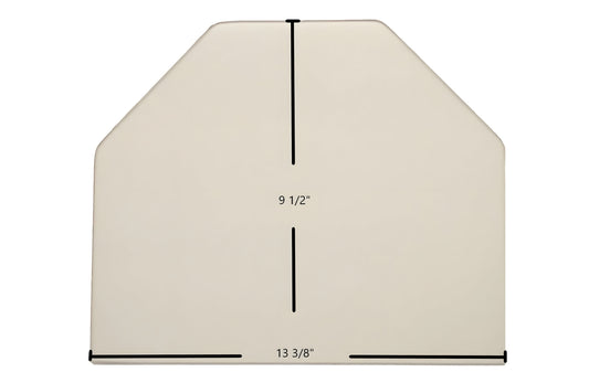 Ceramic Replacement Glass for Aurora Door Glass Replacement - 13 3/8" x 9 1/2" Archtop