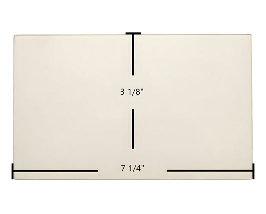 Ceramic Replacement Glass for Austroflamm G1 Door Glass Replacement - 7 1/4" x 3 1/8"