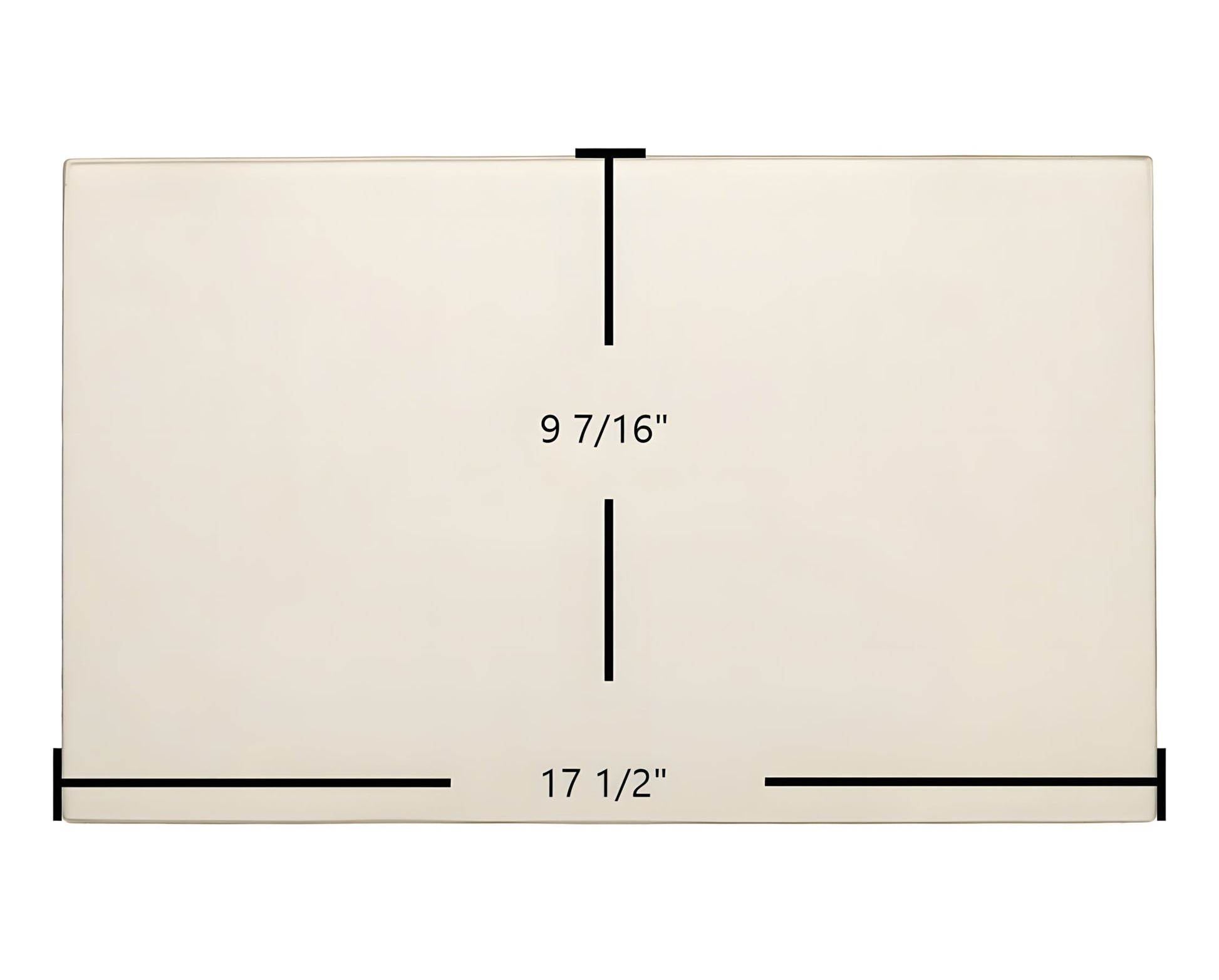 Ceramic Replacement Glass for Austroflamm Side Door Glass Replacement - 17 1/2" x 9 7/16"