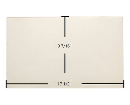 Ceramic Replacement Glass for Austroflamm Side Door Glass Replacement - 17 1/2" x 9 7/16"