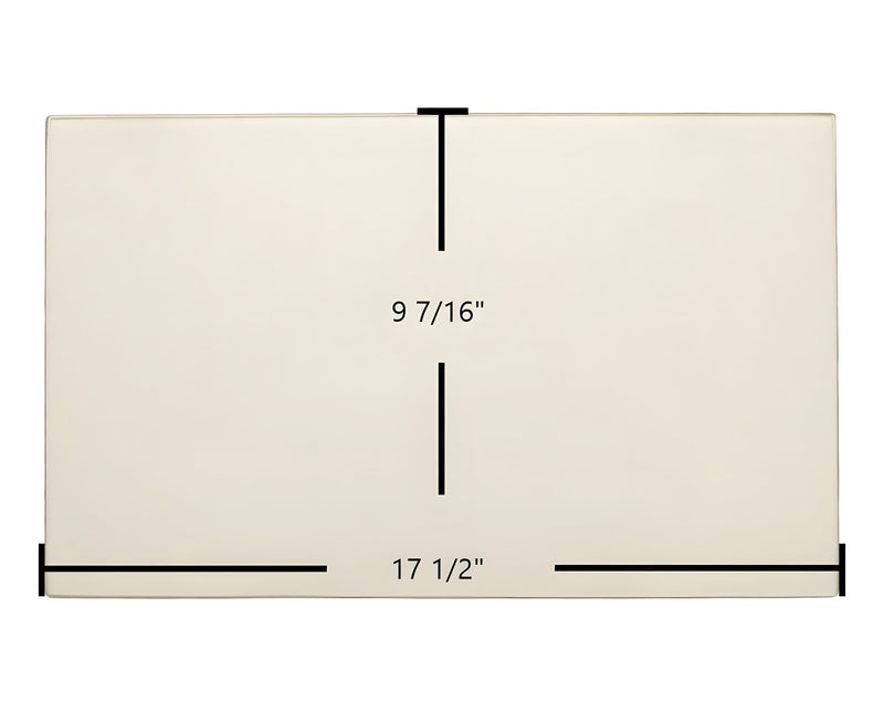 Ceramic Replacement Glass for Austroflamm Side Door Glass Replacement - 17 1/2" x 9 7/16"