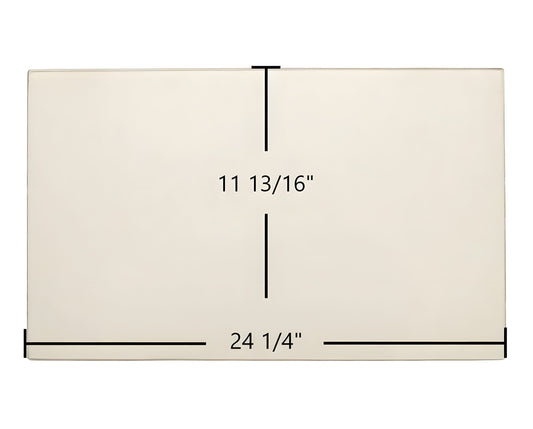 Ceramic Replacement Glass for Austroflamm Tria Door Glass Replacement - 24 1/4" x 11 13/16"