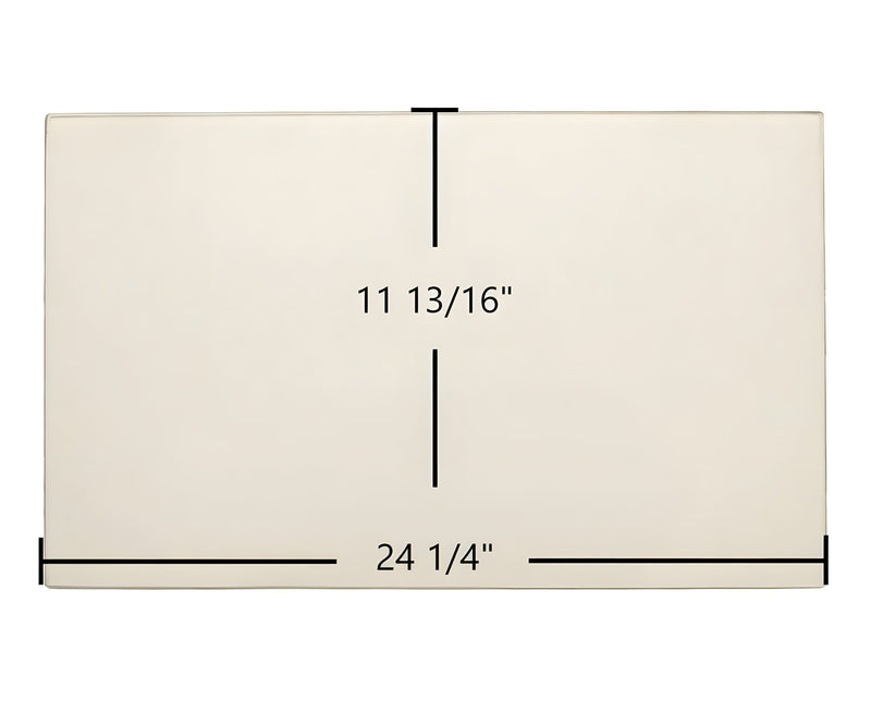 Ceramic Replacement Glass for Austroflamm Tria Door Glass Replacement - 24 1/4" x 11 13/16"
