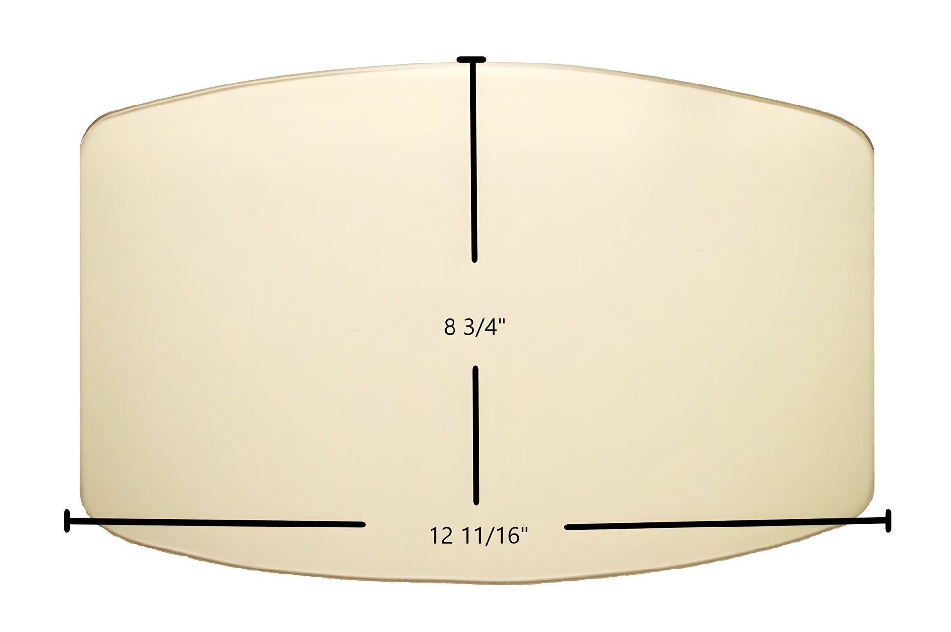 Ceramic Replacement Glass for Avalon 796 / 700 / 901 (Small) Door Glass Replacement - 12 11/16" x 8 3/4"
