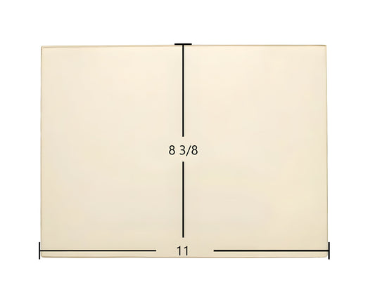 Ceramic Replacement Glass for Avalon Arbor / Lopi Leyden Door Glass Replacement - 8 3/8" x 11"