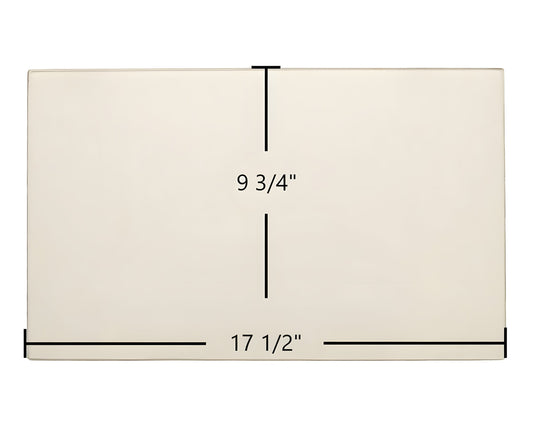 Ceramic Replacement Glass for Avalon Avanti Front Door Glass Replacement - 17 1/2" x 9 3/4"