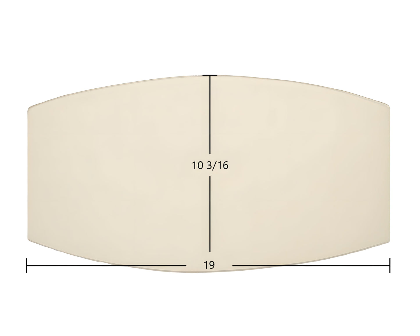 Ceramic Replacement Glass for Avalon Olympic / 1190 / 1196 Door Glass Replacement - 19" x 10 3/16"