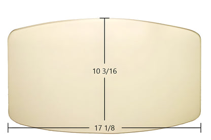 Ceramic Replacement Glass for Avalon Small Pellet Stove Door Glass Replacement - 17 1/8" x 10 3/16" Arched