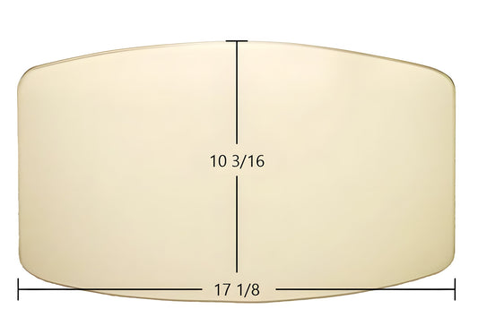 Ceramic Replacement Glass for Avalon Small Pellet Stove Door Glass Replacement - 17 1/8" x 10 3/16" Arched